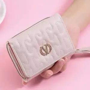여대생 지갑 버클 반지갑 학생지갑 선물 동전지갑 브이 동전지갑