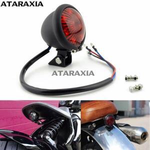 오토바이 Led 브레이크 테일 라이트 신호등 12v 레트로 작은 라운드 미등 후방카메라 중지 램프 수정 부품