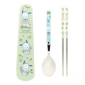 포차코 주니어 슬림 진공 스텐 수저 케이스 3P 세트유치원 키즈 쥬니어 초등 코세트 귀여운 숟가락젓가락