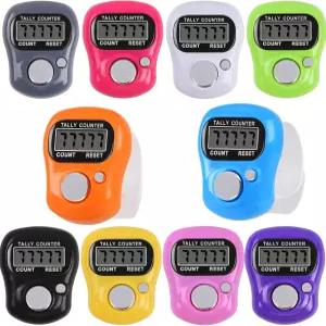 와이멜토이 집계 카운터 10pc 전자 핑거 디지털 클리커 뜨개질/골프/코칭/굿즈 카운팅/랩 등을 위한 5자리