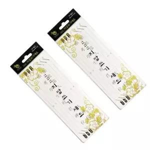 지방쓰기 세트 2개 예문 명절 위패 제수용품 지방지 제사 차례 종이