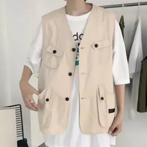 스타일 베스트 플리스 니트 남성 조끼 봄의류 신발 가방