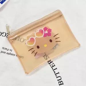 태닝 키티 PVC 미니 파우치 태닝 케이스 캐릭터 헬로 파우치 카드지갑 키티
