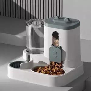 도그캣츠 반려동물 반자동 급수 급식기 물그룻 사료통