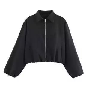 여성용 항공 코트 아이템 집업 트렌디 야구 가을겨울 스트리트 자켓 점퍼 볼륨 HT4