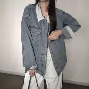 박스핏 배색카라 청자켓 여리여리 세련 여성 3컬러가을 아우터 여자야상 쟈켓 아노락 트위드가디건 크롭 세