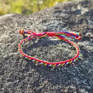 길이조절 오색실 음양오행 매듭 액막이 실 팔찌 3mm