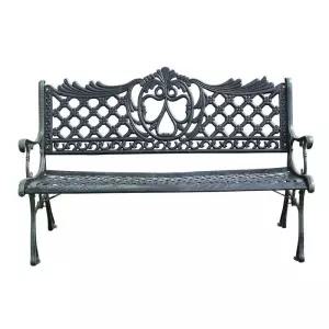 카페야외벤치 정원 야외 공원 철제 엔틱 등받이 의자