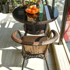 라텐테이블세트 베란다의자 쇼파 가든 2인세트 원탁