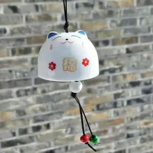 복고양이 도자기 풍경 현관 도어벨 집들이 개업 선물