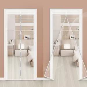 현관 방풍비닐 방문 베란다 바람막이 투명 방한 자석 창문 외풍차단 우풍 창틀 풍지 커튼 문틈 새이 막이