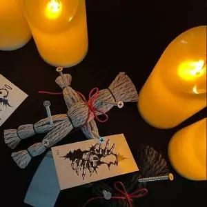 잔솔 지푸라기 저주 인형 화풀이 부두 주술 분풀이