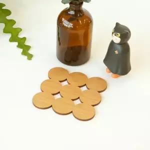 원목 동글동글 코스터 _ 디퓨저받침 향초진열받침 트레이 감성장식품 소품 인테리어 우드