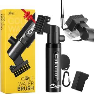 카쿠보르 프로 골프 클럽 클리너 홈 있는 4온스 물병 튼튼한 리테이너 클립 딥 클린을 위한 대형 나일론