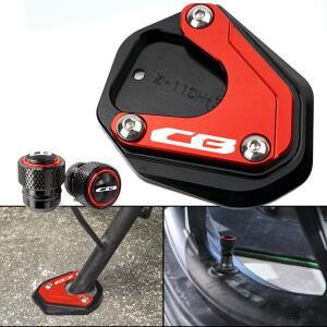 킥스탠드 풋 사이드 확대 익스텐션 플레이트 패드 혼다 CB650R 오토바이 액세서리