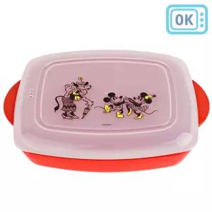 미키마우스 간편 식판 M 548604키즈 전자레인지 렌지용 식기 플라스틱 어린이 어린이용