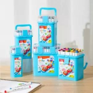 [문구] 델리 수성 마커펜 세트 양면 삼각 트윈 마카펜 사무실 사인펜