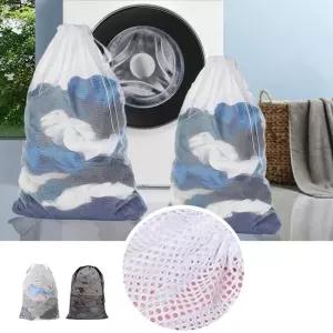 키밍 이불세탁망 2p 빨래 보관 스트링 베개 대형 카페트 침대패드 용품 담요 두꺼운의류보호 기거름 가방