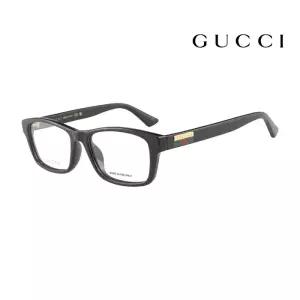 명품 안경테 GG0771OA 001 스퀘어 뿔테 아시안핏 여자 남자 안경