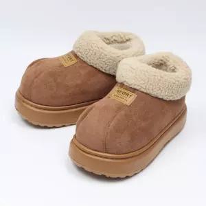 여성 키높이 겨울 털 신발 방한화 털신 슬리퍼 높이 따뜻한 가벼운