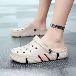 트렌디 키높이 EVA 우동슬리퍼 남녀공용 클로그샌들커플 스트리트룩 간편신발 욕실 학생 통굽 실내 여름 데