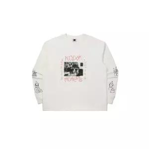 코닥 KODAK 모먼츠 긴팔 티셔츠 WHITE K5323LRL71WHT 163704