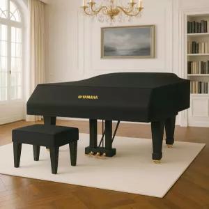 그랜드 피아노 덮개 벨벳 방수 건반커버 더스트 스툴