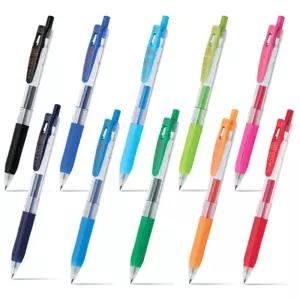 제브라 사라사 클립 볼펜 0.3mm 10색블랙스케치북 일본 네임 싸인 사인 젤볼 엽서 편지 크리스마스 캘리그