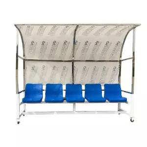 선수 벤치 야외 휴식 코트 테니스장 의자 대기석 관람석