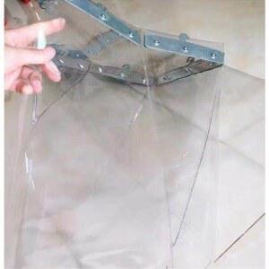 에어컨 문발 접이식 칸막이 투명 플라스틱 PVC 단열 바람막이 업소용 슬라이딩 소프트커튼 DS IN