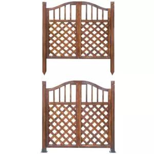 목재 울타리 테라스 탄화 펜스 화단 전원주택 나무 쪽문