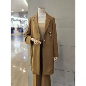 발렌시아 싱글버튼 포켓 롱 자켓 257MJ01 505046