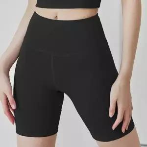 여성 5부 하이웨스트 요가 피트니스 반바지 레깅스 (HSJ-WFHDMMQ