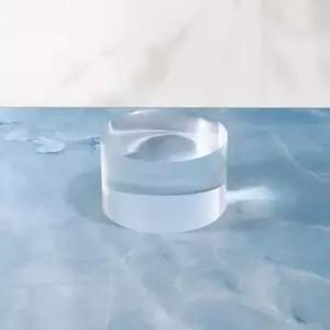 [문구/오피스] 아크릴 큐브 장식 케이스 소형 원형 박스 소품