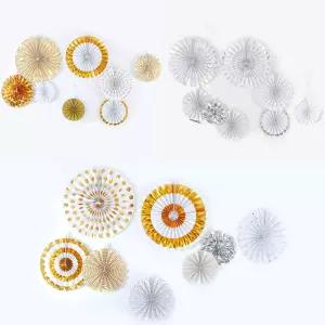 환타스틱 파티 장식 팬세트 8개입 생일 천장 용품 백일잔치 돌잔치 가랜드 깃발가 홈파티 백일상 가렌드 벽