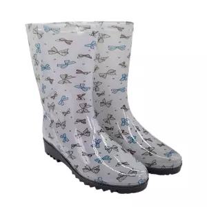 여자 리본 반장화 여성 미끄럼방지 농사 주방성인 위생 작업용 초경량