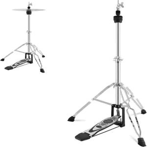 이스트락 접이식 휴대용 하이햇 스탠드 조절 가능한 높이 부드러운 페달 실버 및 블랙(7.5파운드)의 심벌