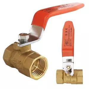 [RIZPICK]배관부속 황동연결밸브 니플형 수도 15A