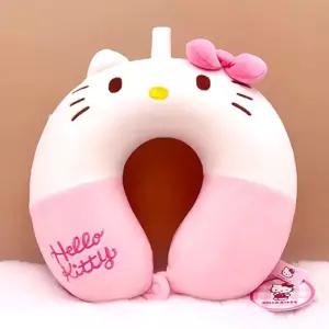 헬로키티 목쿠션 핑크 102919비행기 여행용 용베게 배게