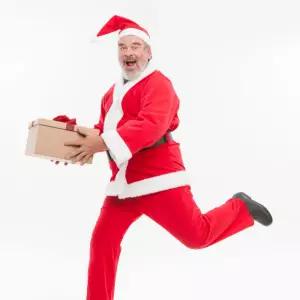 행복가득 산타 크리스마스 어린이집 이벤트 옷코스프레 코스튬 의상 남자 남성 코스프레장