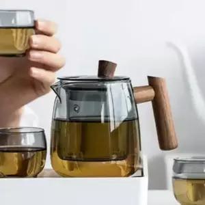 로하티 차와무드 내열 유리 포트 500ml 메이커 멀티 주전자