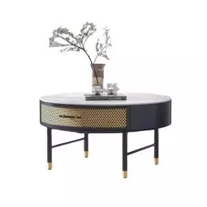 원형 대리석 거실 거실테이블 파스텔 커피 미니