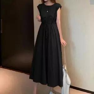 [옷은날개] 코튼 민소매 롱원피스 허리밴딩 속치마 3컬러