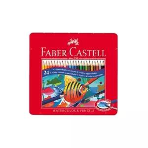 파버카스텔 수채 색연필 틴 24화이캐 전문가 선물용 연필 케이스 화이 파이카