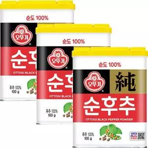 오뚜기 순후추 100g x 3개 후추 캔