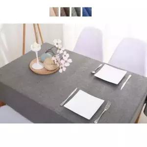 린넨 방수 식탁보 테이블보 캠핑 홈카페 130x180cm 린넨방수식탁보 린넨식탁보 2인용식탁보