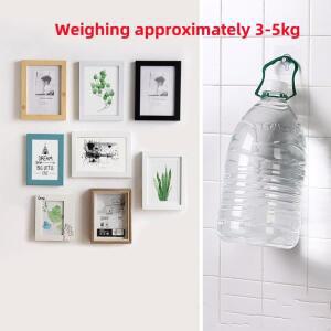 셀프 DIY 접착식 후크 강력  프레임 못 투명 무봉제 벽걸이 시계 벽 스티커 홀더