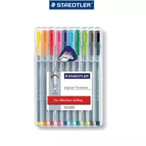 스테들러 화인라이너10색 334-SB10 49741싸인펜 세트 스태들러사인 문구용품 사무 필기 칼라 사인 컬러싸인