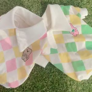 코코아허니 푸딩곰 카라티강아지봄티셔츠 애견옷 대형 실내복 의류 외출복 패션 봄옷