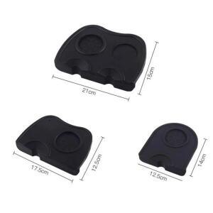 에스프레소 커피 탬퍼 매트 실리콘 홀더 코너 패드 미끄럼 방지 바리스타 커피웨어 탬핑 도구